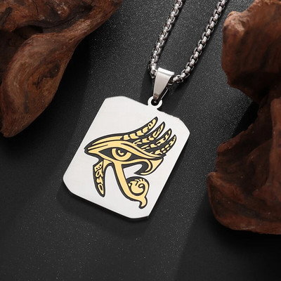 Klassikaline ripats Eye of Horus roostevabast terasest Eye of God kaelakee meestele isikupära punk trendi ehtekink