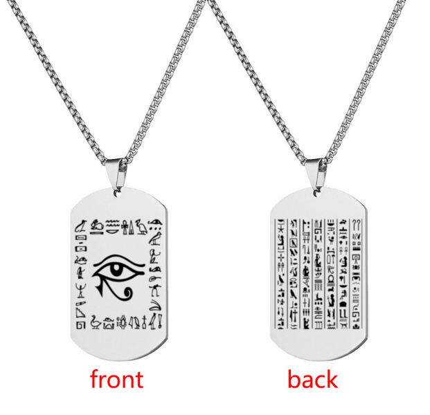 Klassikaline ripats Eye of Horus roostevabast terasest Eye of God kaelakee meestele isikupära punk trendi ehtekink