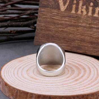 Викинг от неръждаема стомана Vintage Trinity Rune пръстен за мъже Nordic Odin Valknut Амулет Аксесоари Келтски възел Модни мъжки бижута