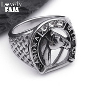 Δαχτυλίδι κεφαλής αλόγου για γυναίκες Ανδρικά δαχτυλίδια από ανοξείδωτο ατσάλι, δαχτυλίδια πέταλο, κοσμήματα, δώρο ζώων για το Boyfriend RRR523S03