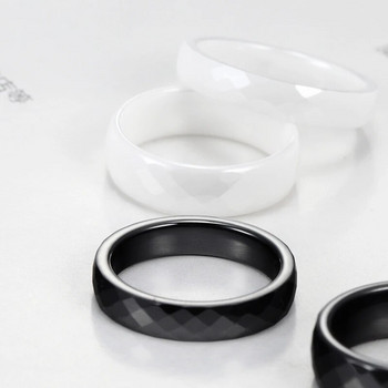 Νέο 4 χιλιοστά ανοιχτό ροζ Μαύρο Λευκό Όμορφο Κεραμικό Δαχτυλίδι για Γυναίκα Κορυφαίας ποιότητας κοσμήματα χωρίς γρατσουνιές Γυναικείο δαχτυλίδι