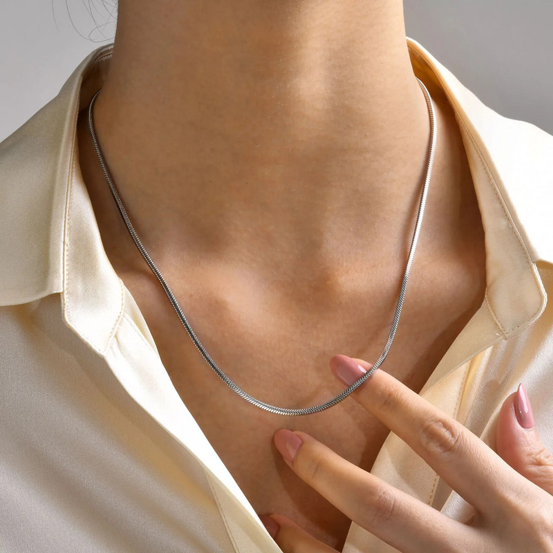 Vnoxi stiilsed ruudukujulised ussiketi kaelakeed naistele, meestele, kuubikujulised ketiga kaelakeed, kullatud roostevabast terasest unisex lahedad ehted