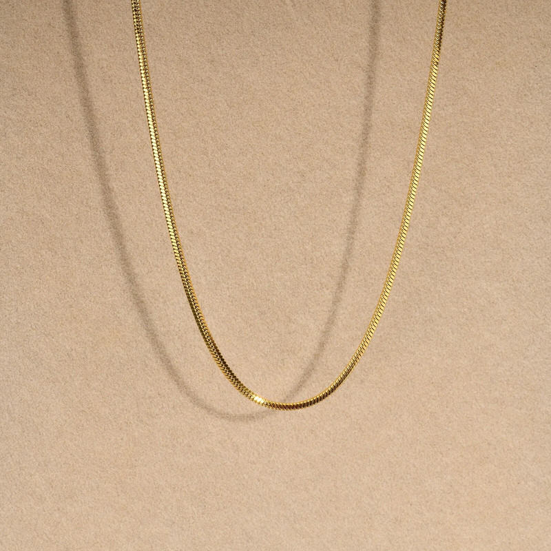 Vnoxi stiilsed ruudukujulised ussiketi kaelakeed naistele, meestele, kuubikujulised ketiga kaelakeed, kullatud roostevabast terasest unisex lahedad ehted