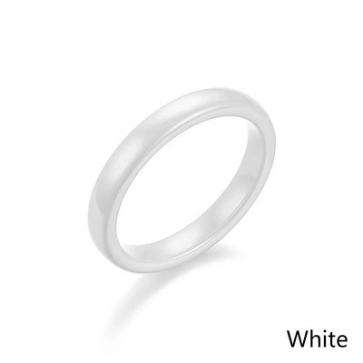 Modni tanki keramički prstenovi za žene Nakit Minimalistički, jednostavni, glatki, sjajni repni prstenovi koji ne blijede, plavi, ružičasti, crno-bijeli