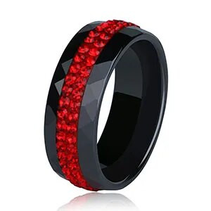 Kvaliteetsete naiste ehtesõrmuste hulgimüük, lihtsas stiilis Comly kristallist keraamilised sõrmused naistele