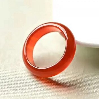 1 τμχ Δαχτυλίδι από Φυσικό Χαλκηδόνιο Αχάτης Ψηλό νεφρίτη για γυναικεία κοσμήματα με δαχτυλίδι