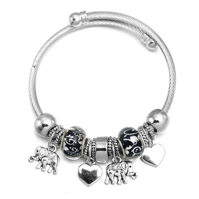 Uus Dragonfly roostevabast terasest trendikas pärlitega käevõru ehted 6 värvi suletavad käevõrud naiste käevõru Lihtsus aksessuaarid