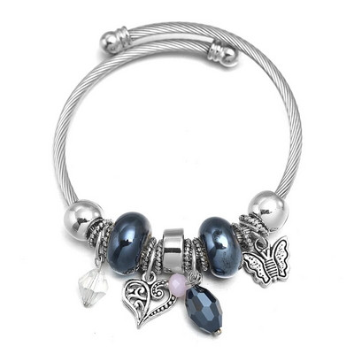 Uus Dragonfly roostevabast terasest trendikas pärlitega käevõru ehted 6 värvi suletavad käevõrud naiste käevõru Lihtsus aksessuaarid