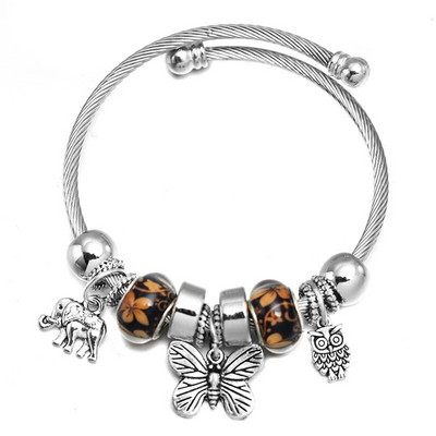 Uus Dragonfly roostevabast terasest trendikas pärlitega käevõru ehted 6 värvi suletavad käevõrud naiste käevõru Lihtsus aksessuaarid