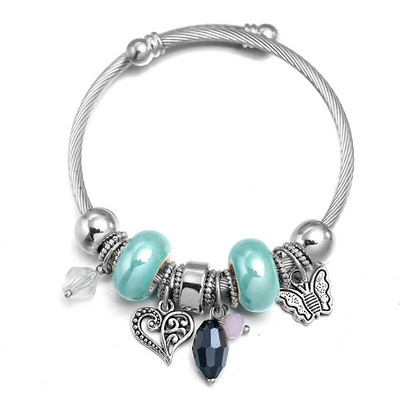 Uus Dragonfly roostevabast terasest trendikas pärlitega käevõru ehted 6 värvi suletavad käevõrud naiste käevõru Lihtsus aksessuaarid