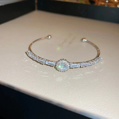 Uus Korea peen bambusest käevõru, armas elegantne mood, lihtne geomeetriline käevõru naiste banketi ehted