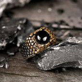 Τα νεότερα φυσικά οβάλ δαχτυλίδια Tiger Eye για γυναίκες Πέτρινο δαχτυλίδι από ανοξείδωτο ατσάλι αντίκες επάργυρο Fashion Jewelry Factory χονδρική