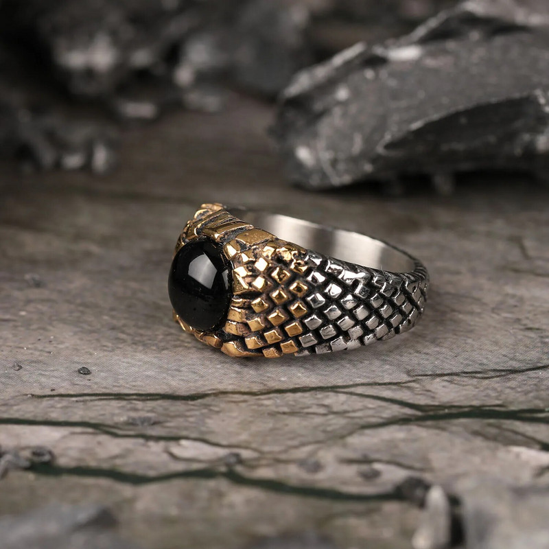 Τα νεότερα φυσικά οβάλ δαχτυλίδια Tiger Eye για γυναίκες Πέτρινο δαχτυλίδι από ανοξείδωτο ατσάλι αντίκες επάργυρο Fashion Jewelry Factory χονδρική