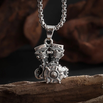 Retro Fashion motorkerékpár-függő nyaklánc férfi punk lovaglás ékszer
