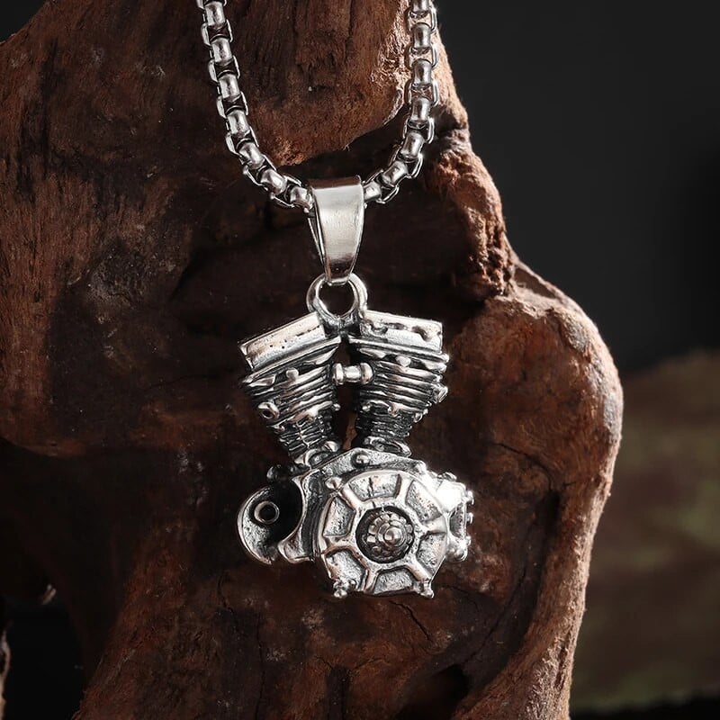 Retro modes motociklu dzinēja kulonu kaklarota vīriešu panku jāšanas rotaslietas dāvanu aksesuāri