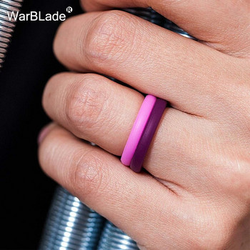 WarBLade 2,7mm δαχτυλίδια σιλικόνης για γυναίκες Γαμήλια λαστιχάκια Υποαλλεργικό εύκαμπτο αθλητικό αντιβακτηριδιακό δαχτυλίδι σιλικόνης