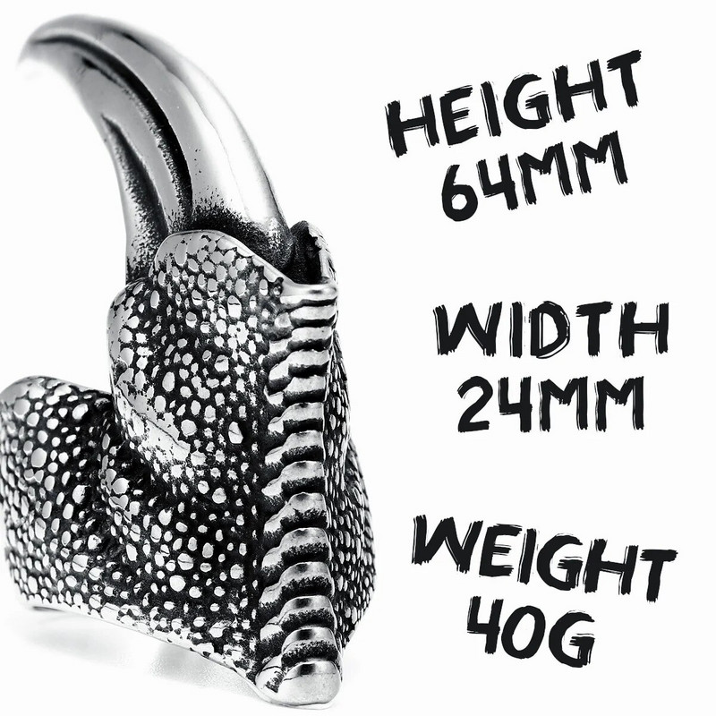 316L roostevabast terasest meeste sõrmused lendav kotka küünis punk rock hip hop pidu jalgratturile mees poiss-sõbra ehted parim kingitus dropshipping