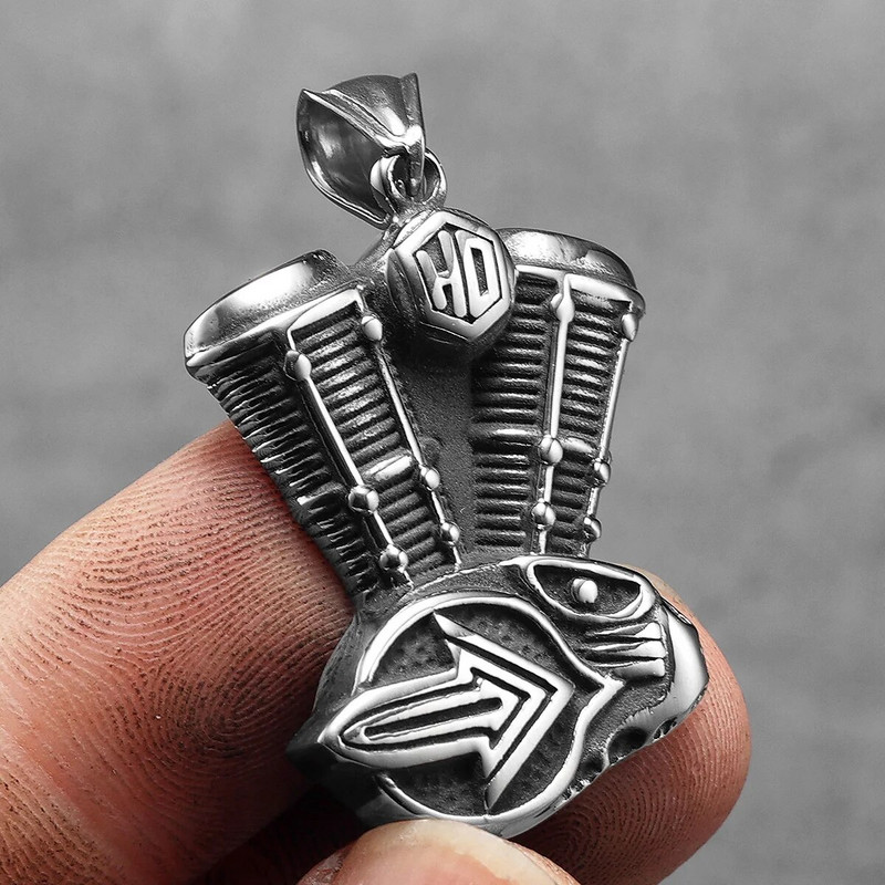 Motociklistički motor Muške ogrlice od nehrđajućeg čelika privjesak lančić jahač punk rock biciklist ženski nakit dodaci pokloni veleprodaja