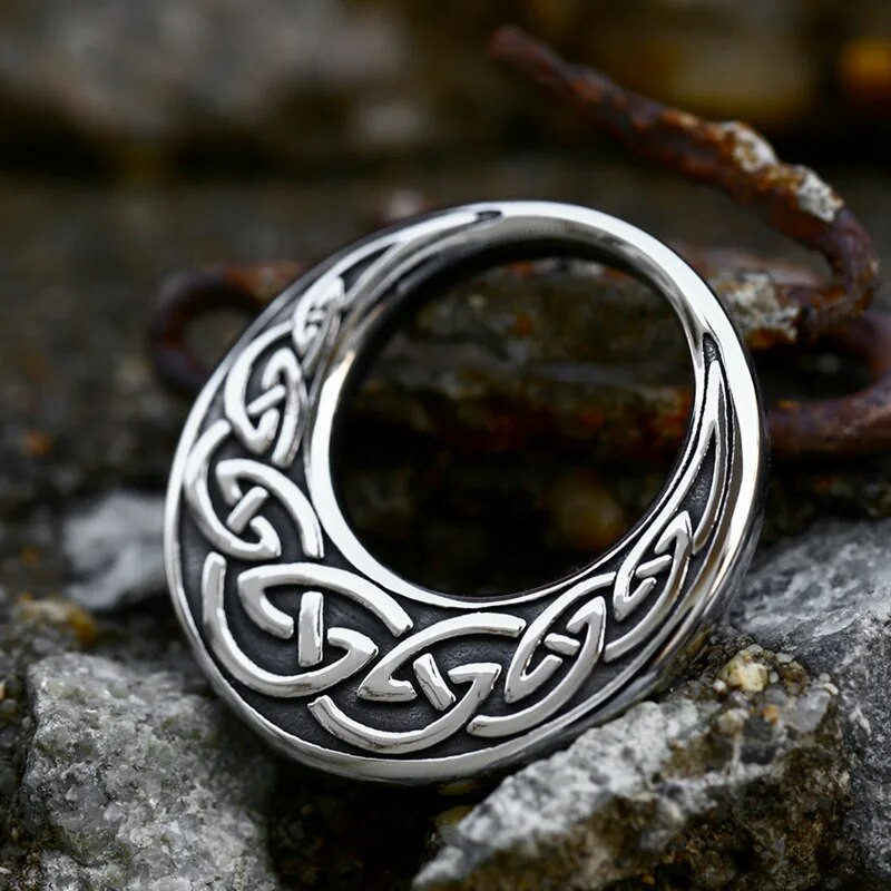 BEIER 2023 uus moedisain roostevabast terasest terasest Viking Celtics Knot Trinity ripats Kuu kujuga kaelakee meestele, naiste ehted