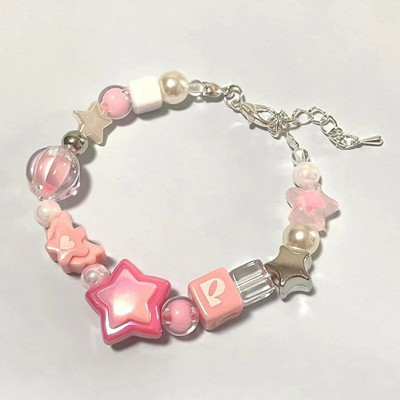 Krāsainas pērlīšu rokassprādzes Vienkāršas elastīgas rokassprādzes vasaras rotaslietas, sakraujamas rokassprādzes, draudzības aproces