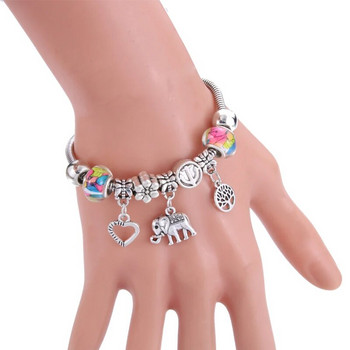 Μόδα Glamour Bangle Jewelry 6 Χρώματα Μεταλλικό Αστακό πόρπη Φίδι με χάντρες βραχιόλια για γυναίκες Καλοκαιρινό βραχιόλι Ρομαντικό δώρο