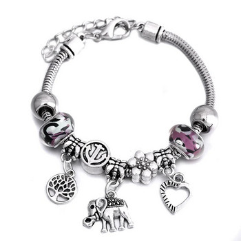 Μόδα Glamour Bangle Jewelry 6 Χρώματα Μεταλλικό Αστακό πόρπη Φίδι με χάντρες βραχιόλια για γυναίκες Καλοκαιρινό βραχιόλι Ρομαντικό δώρο