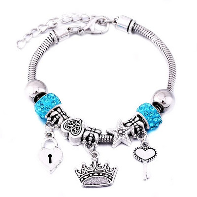 Mood Glamuur käevõru ehted 6 värvi metallist homaari pandla maokett helmestega käevõrud naistele suvekäevõru romantiline kingitus