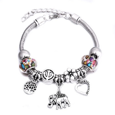 Mood Glamuur käevõru ehted 6 värvi metallist homaari pandla maokett helmestega käevõrud naistele suvekäevõru romantiline kingitus