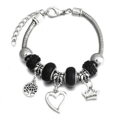 Mood Glamuur käevõru ehted 6 värvi metallist homaari pandla maokett helmestega käevõrud naistele suvekäevõru romantiline kingitus