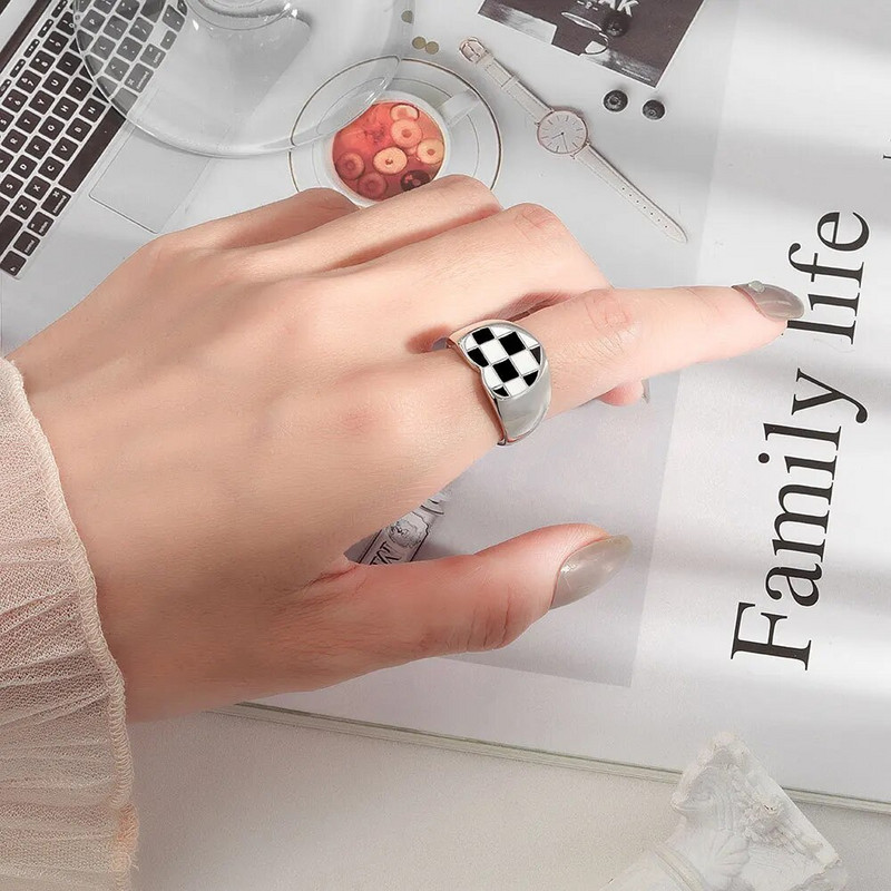 Uus saabumine romantiline malelaud Armastussüdame Disain Plaatinaplaaditud Armastuspaar Sõrmused Naistele Meestele Kingitused Ei tuhmu