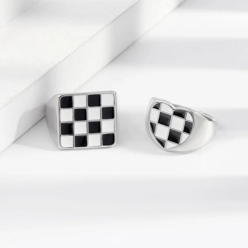 Uus saabumine romantiline malelaud Armastussüdame Disain Plaatinaplaaditud Armastuspaar Sõrmused Naistele Meestele Kingitused Ei tuhmu