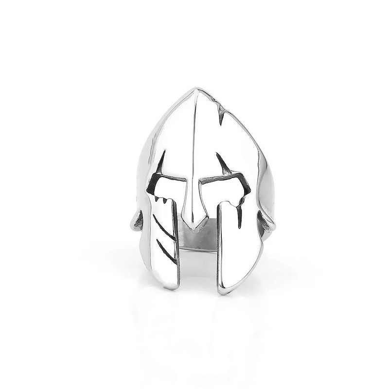 Vikinzi od nehrđajućeg čelika Sjajna maska Prsten Muška osobnost Punk Hip Hop Sparta Oblik štitnika za lice Prsten Nakit Prsten Poklon