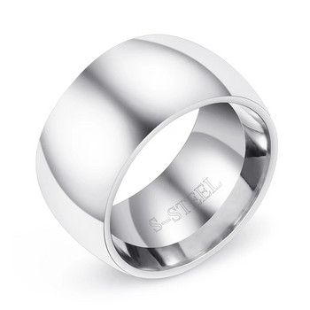 VQYSKO Ανδρικά γυαλιστερά δαχτυλίδια από ατσάλι τιτανίου 316L ανδρικά που φορούν απαλό δαχτυλίδι THUMB anel anillos para los hombres