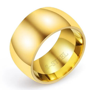 VQYSKO meeste läikivad 316L titaanterasest meeste sõrmused, mis kannavad siledat PÖIDLA rõngast anel anillos para los hombres