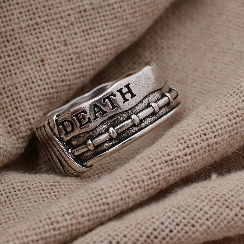 Romantiline "SURMUNI" kiri graveeringuga Retro Tai hõbedane meeste kihlasõrmus armastajatele Kingitused ei tuhmu