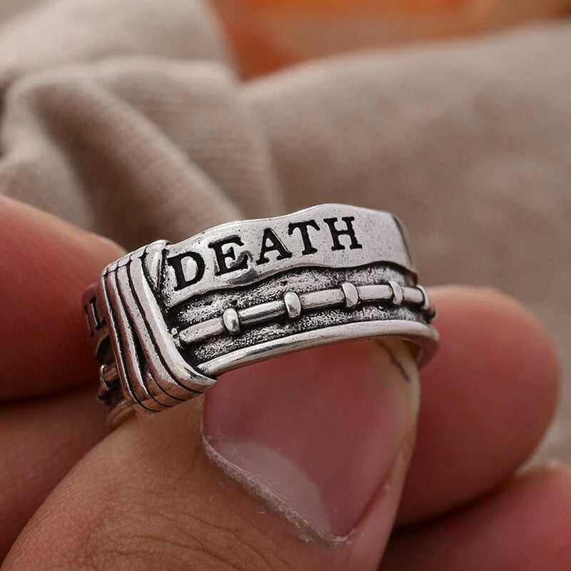 Romantiline "SURMUNI" kiri graveeringuga Retro Tai hõbedane meeste kihlasõrmus armastajatele Kingitused ei tuhmu