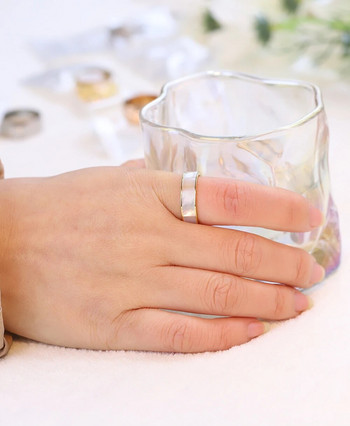 Двуцветен моден 316L пръстен за бижута от неръждаема стомана Сватбени пръстени от естествена черупка за жени
