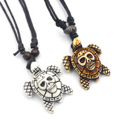 Simulatsiooni luust nikerdatud pealuu kilpkonna ripats kaelakee meestele naiste halloweeni ehted kingitus