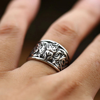 Μόδα αποκριάτικο δαχτυλίδι αλεπούς με εννέα ουρά για γυναίκες άντρες Ζώο από ανοξείδωτο ατσάλι Celtics Knot δαχτυλίδια Ρετρό κοσμήματα Δώρο Dropshipping