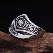 Unikaalsed vintage India stiilis päikesejumala sõrmused meestele, naistele, 316L roostevabast terasest punk-hip-hop isikupära trend, ehted dropshipping