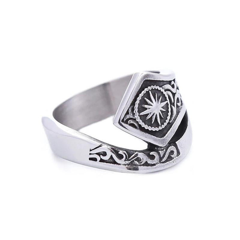 Unikaalsed vintage India stiilis päikesejumala sõrmused meestele, naistele, 316L roostevabast terasest punk-hip-hop isikupära trend, ehted dropshipping