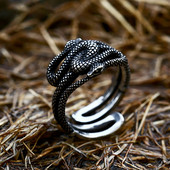 Retro roostevabast terasest mao sõrmus meestele, naiste punkratturitele, reguleeritava avaga loomasõrmused, moeviikingite ehted, kingituste hulgimüük