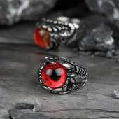 Egyedi design Kreatív Evil Eye Gyűrűk Férfiak Női Személyiség Férfi Punk Scorpion Ring Ékszerek Férfi Bár Éjszakai Klub kiegészítők