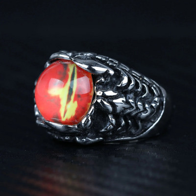 Egyedi design Kreatív Evil Eye Gyűrűk Férfiak Női Személyiség Férfi Punk Scorpion Ring Ékszerek Férfi Bár Éjszakai Klub kiegészítők