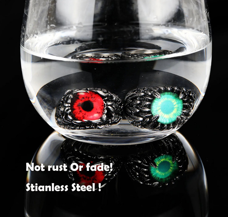 Egyedi design Kreatív Evil Eye Gyűrűk Férfiak Női Személyiség Férfi Punk Scorpion Ring Ékszerek Férfi Bár Éjszakai Klub kiegészítők