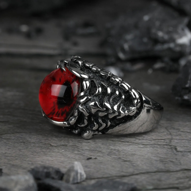Egyedi design Kreatív Evil Eye Gyűrűk Férfiak Női Személyiség Férfi Punk Scorpion Ring Ékszerek Férfi Bár Éjszakai Klub kiegészítők