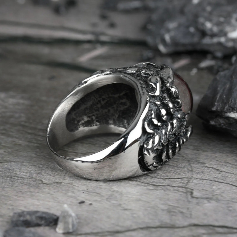 Egyedi design Kreatív Evil Eye Gyűrűk Férfiak Női Személyiség Férfi Punk Scorpion Ring Ékszerek Férfi Bár Éjszakai Klub kiegészítők