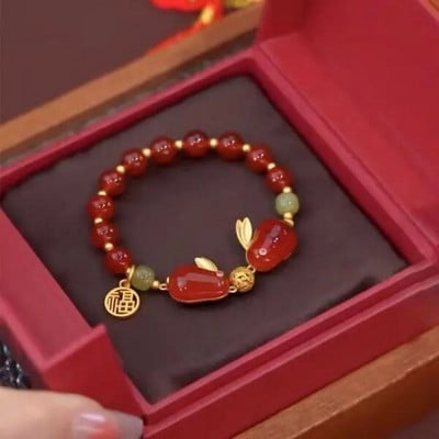 2023. gada izsmalcināta opāla pērlīšu rokassprādze sievietēm Eleganta Lucky Cat kulons, regulējamas rokassprādzes Modes draudzības rotaslietas dāvanas