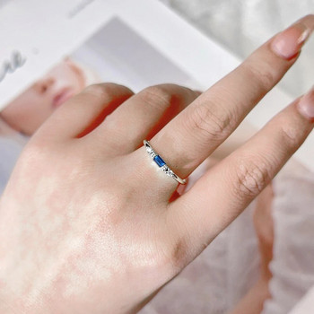 Тънки изискани пръстени за подреждане за жени Елегантни мини 3 цвята с кристален циркон Малък пръстен за подреждане на Eternity Модни бижута KCR065
