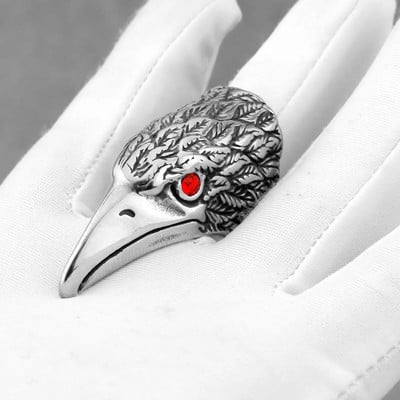 Nerūsējošā tērauda vīriešu gredzens vintage hiphopa ērgļa galvas gredzens modes panku motociklistu gredzens dzīvnieku rotaslietas vīriešu dāvanu vairumtirdzniecība